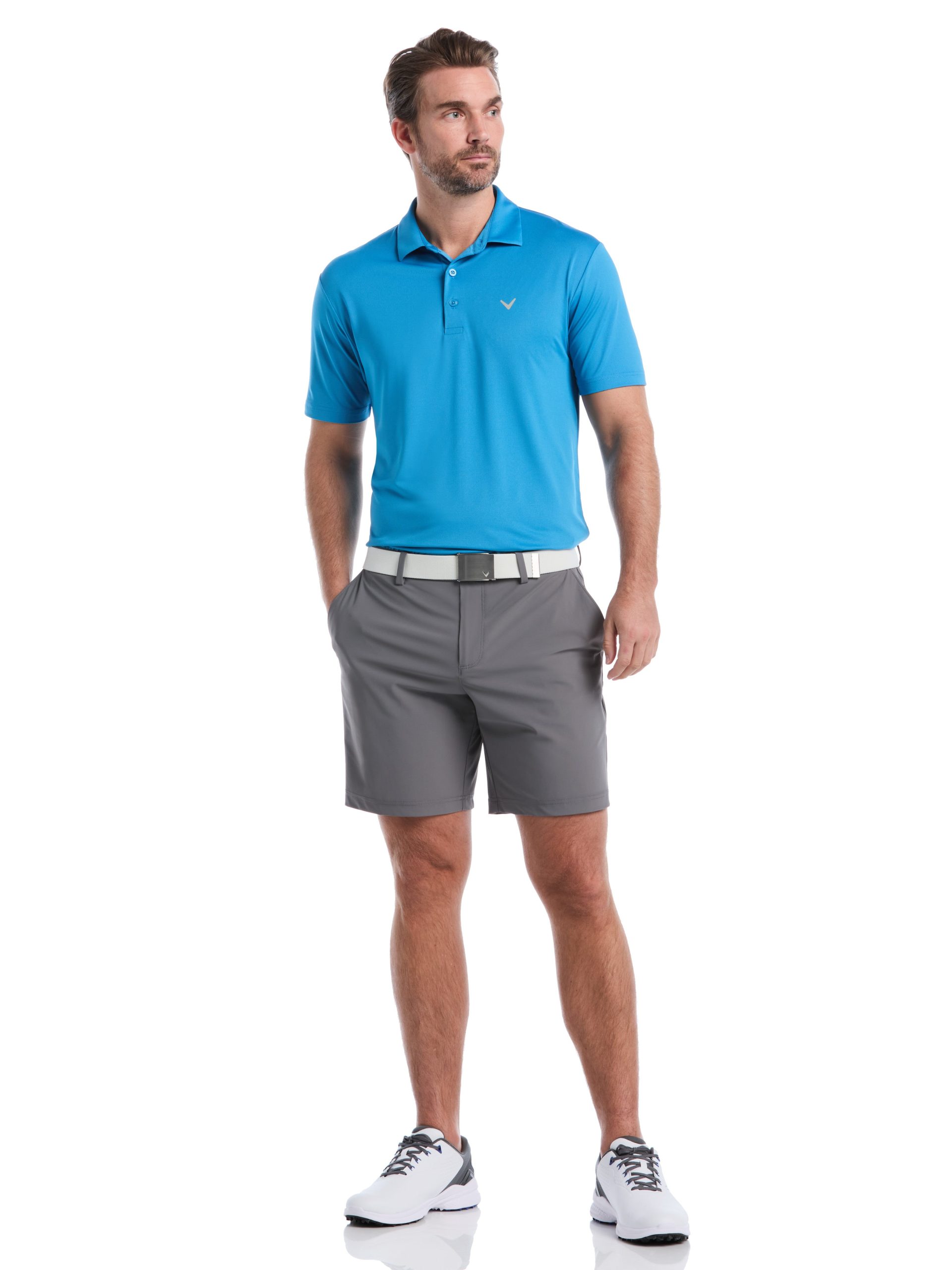 Mens Micro Hex Golf Polo Shirt - Image 30