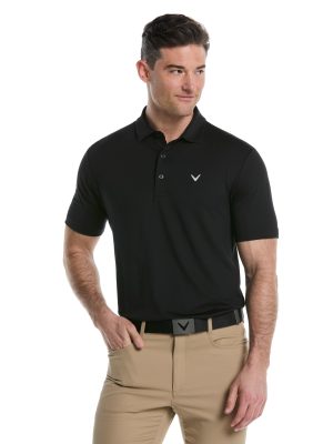 Mens Micro Hex Golf Polo Shirt
