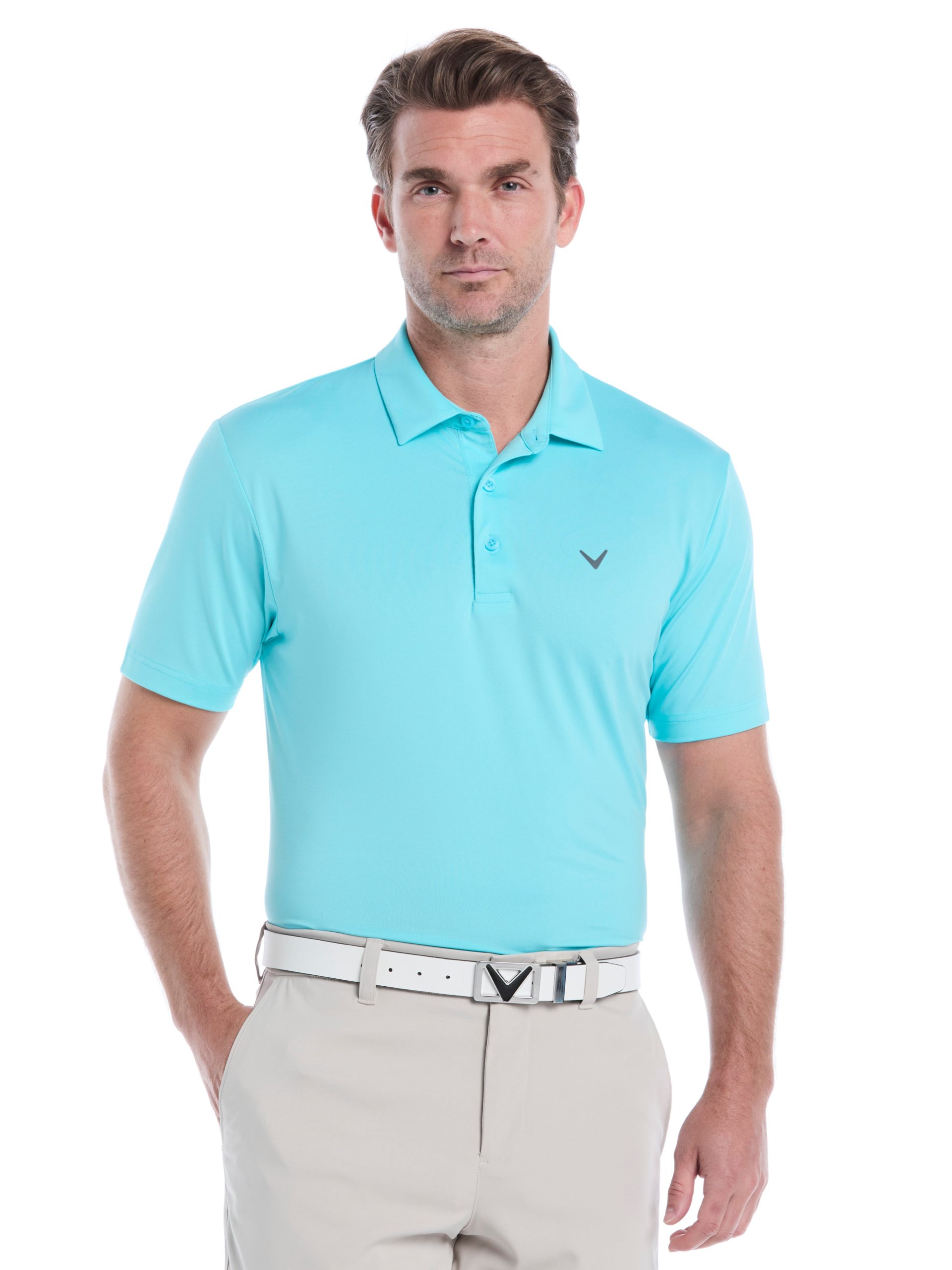 Mens Micro Hex Golf Polo Shirt - Image 31