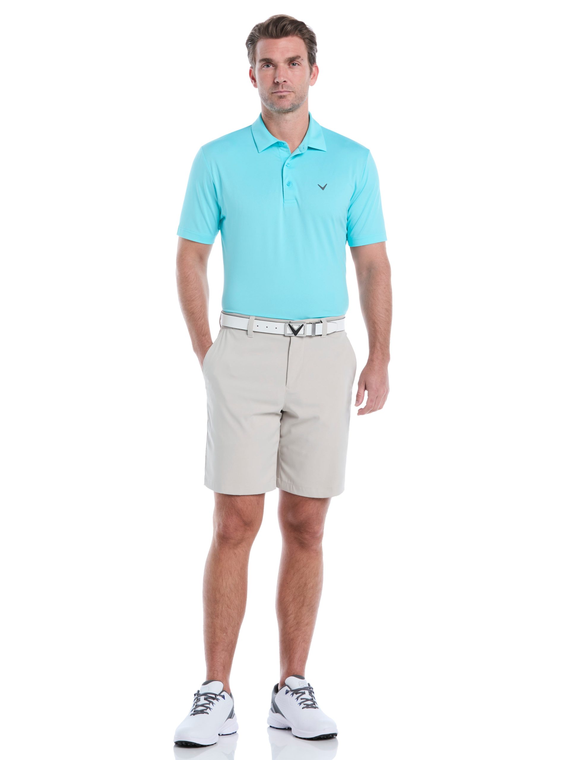 Mens Micro Hex Golf Polo Shirt - Image 35