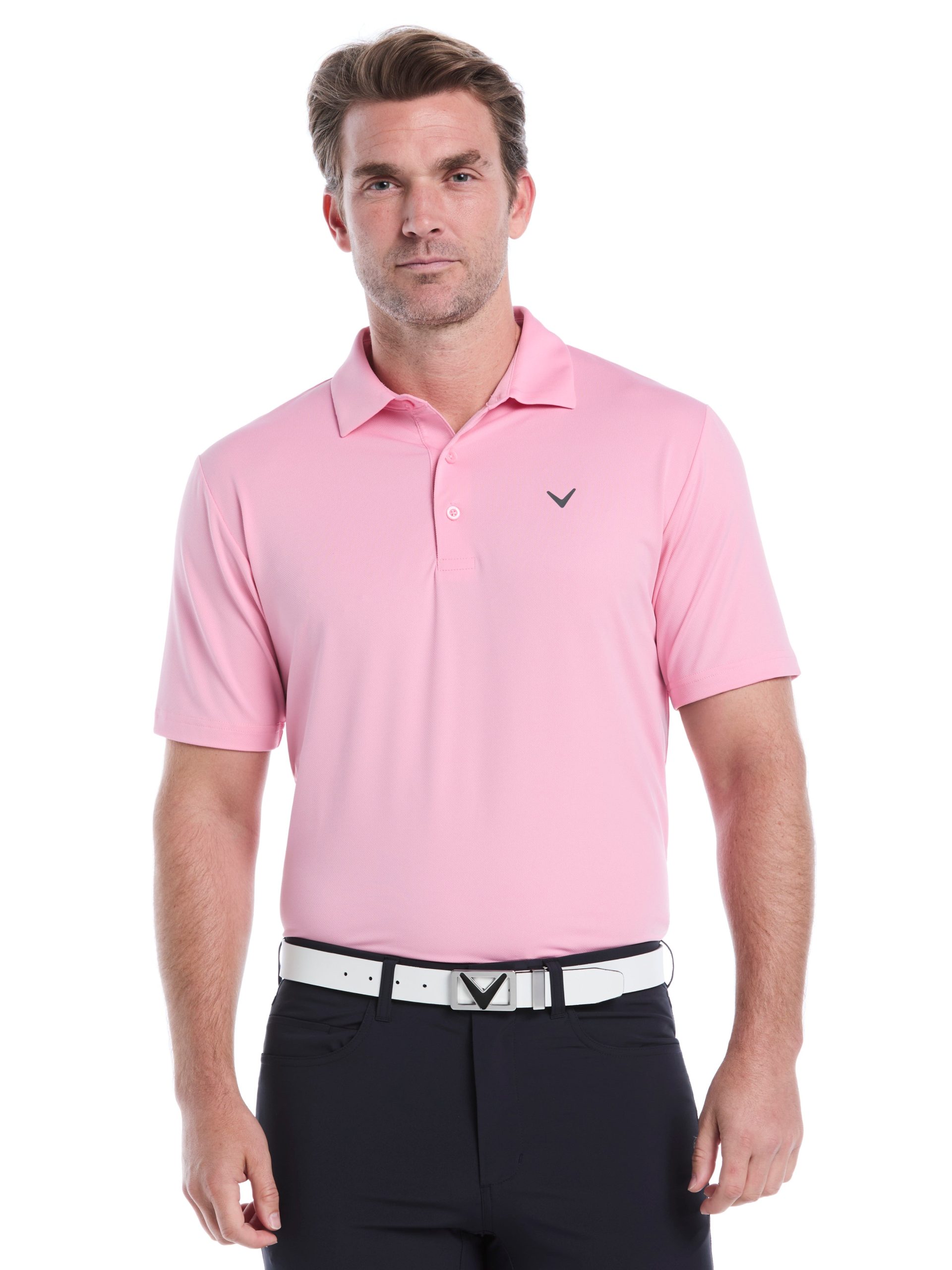 Mens Micro Hex Golf Polo Shirt - Image 36