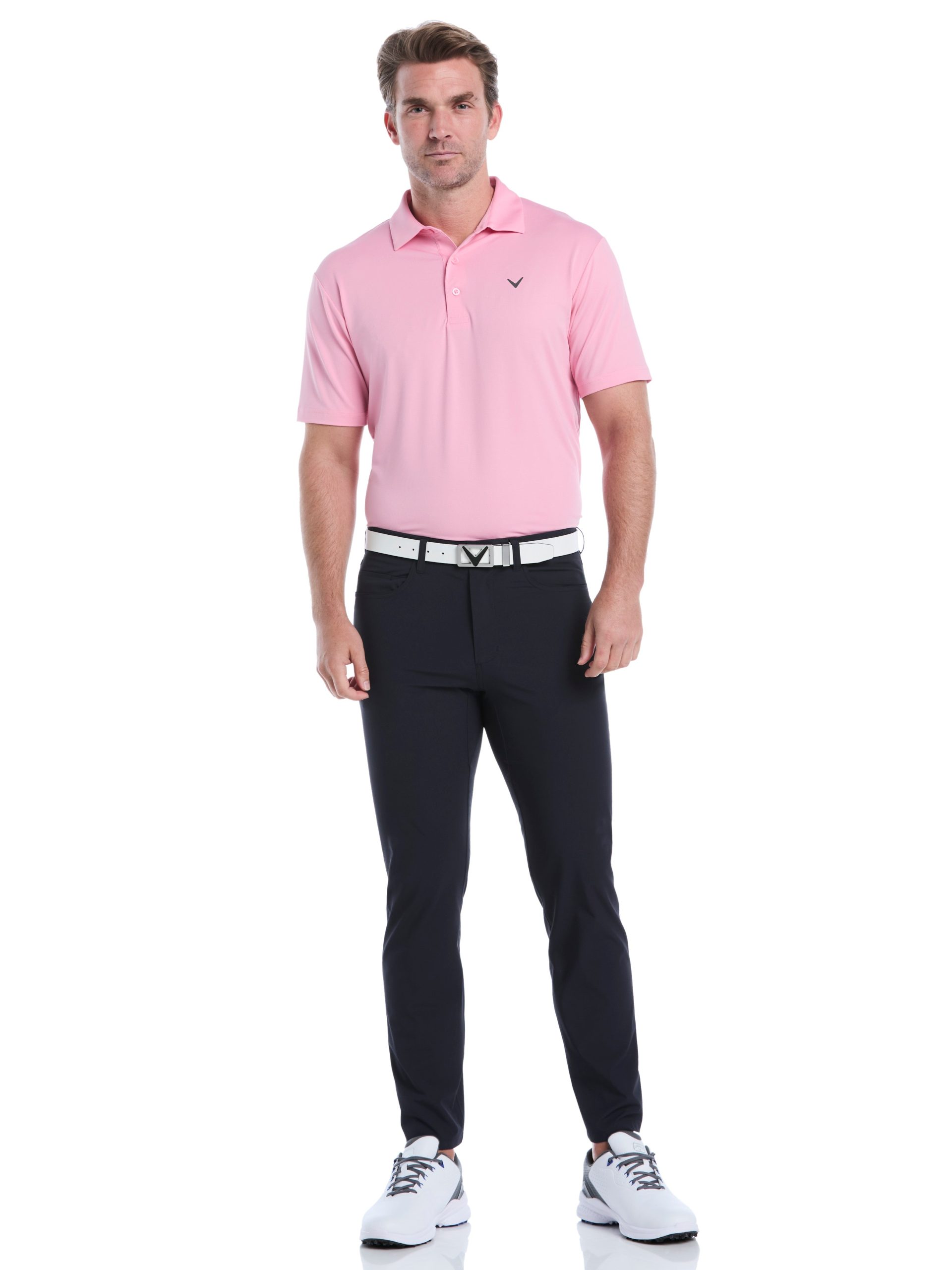 Mens Micro Hex Golf Polo Shirt - Image 40