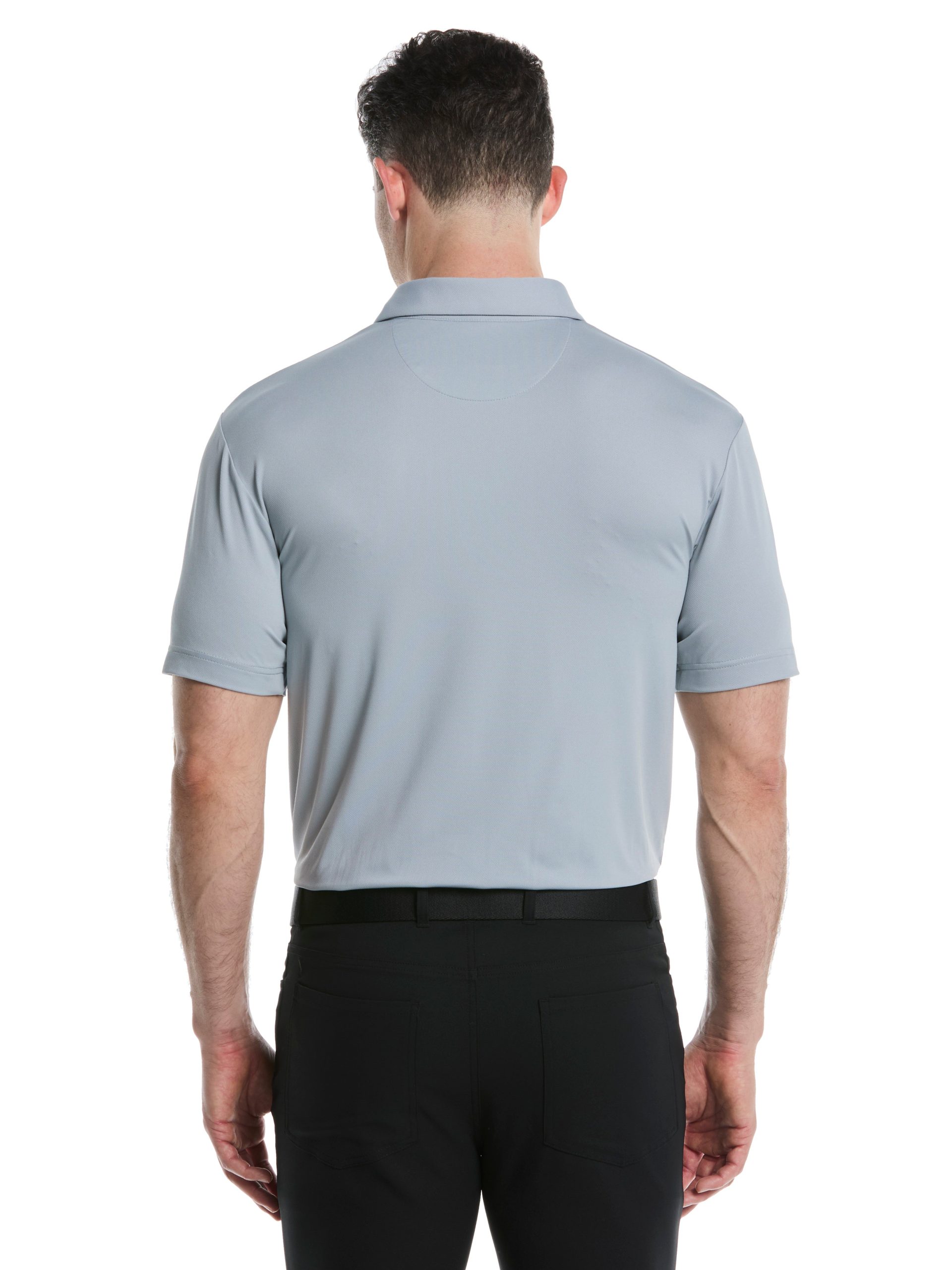 Mens Micro Hex Golf Polo Shirt - Image 6