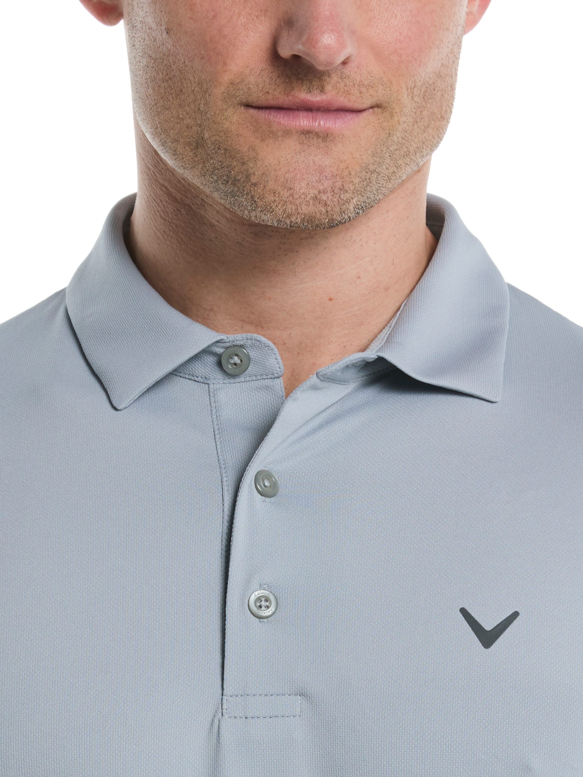 Mens Micro Hex Golf Polo Shirt - Image 7