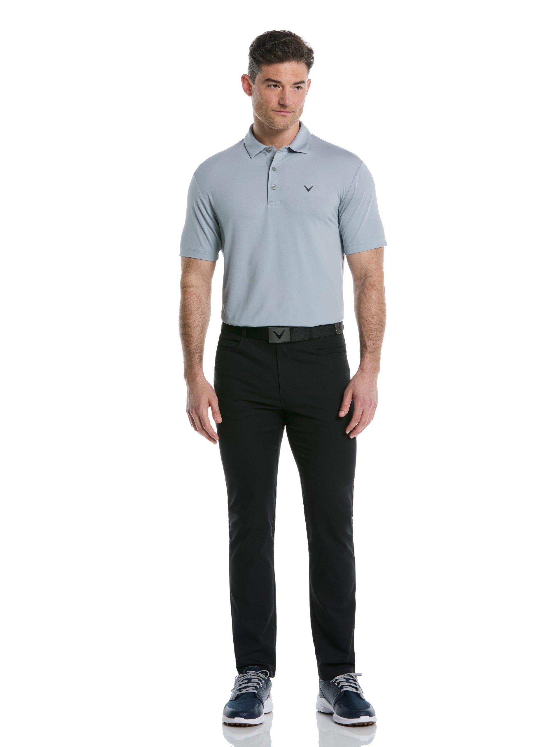 Mens Micro Hex Golf Polo Shirt - Image 8