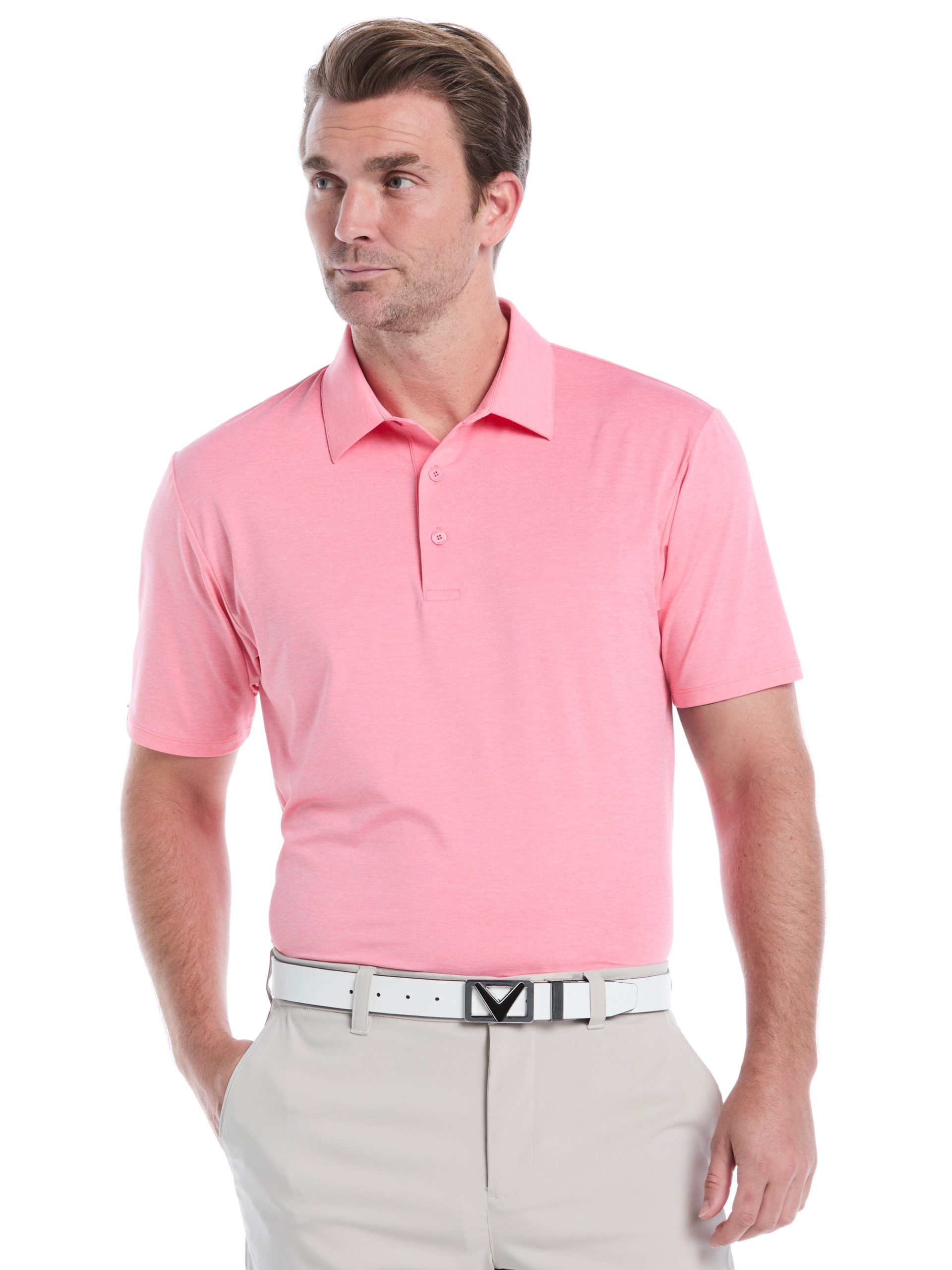 Mens Premium Heather Soft Touch Golf Polo - Image 5