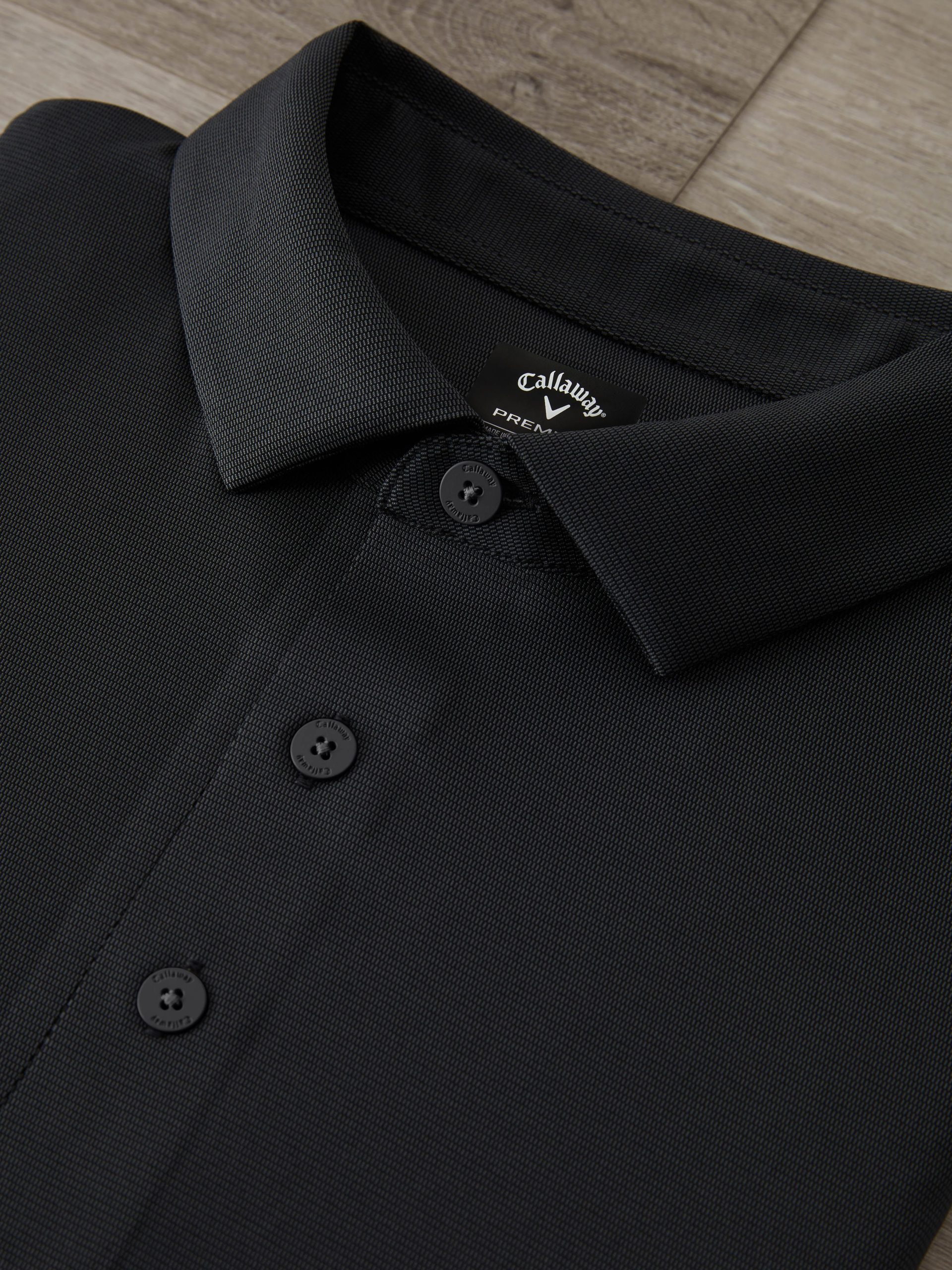 Mens Premium Jacquard Golf Polo - Image 2