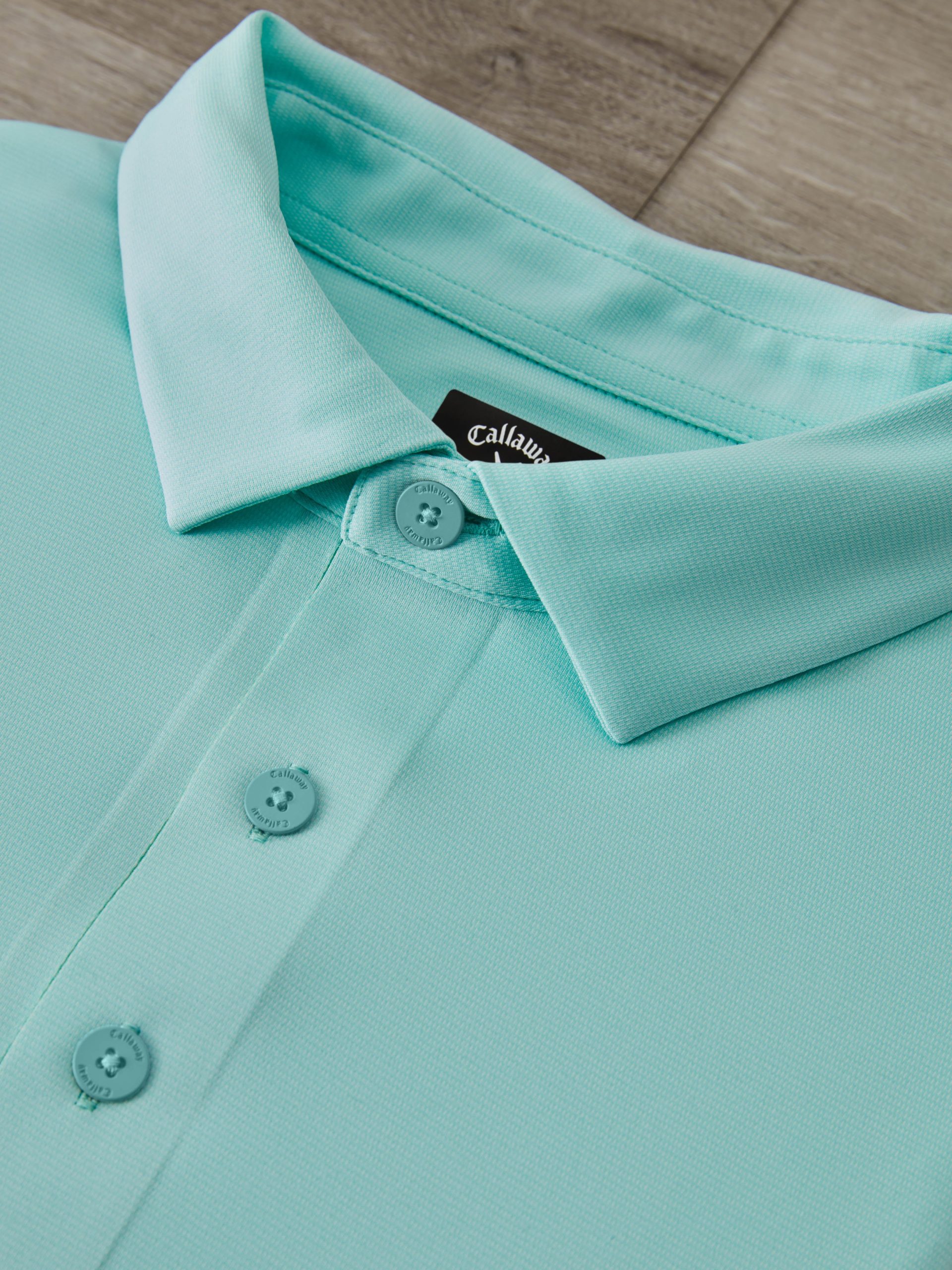 Mens Premium Jacquard Golf Polo - Image 2