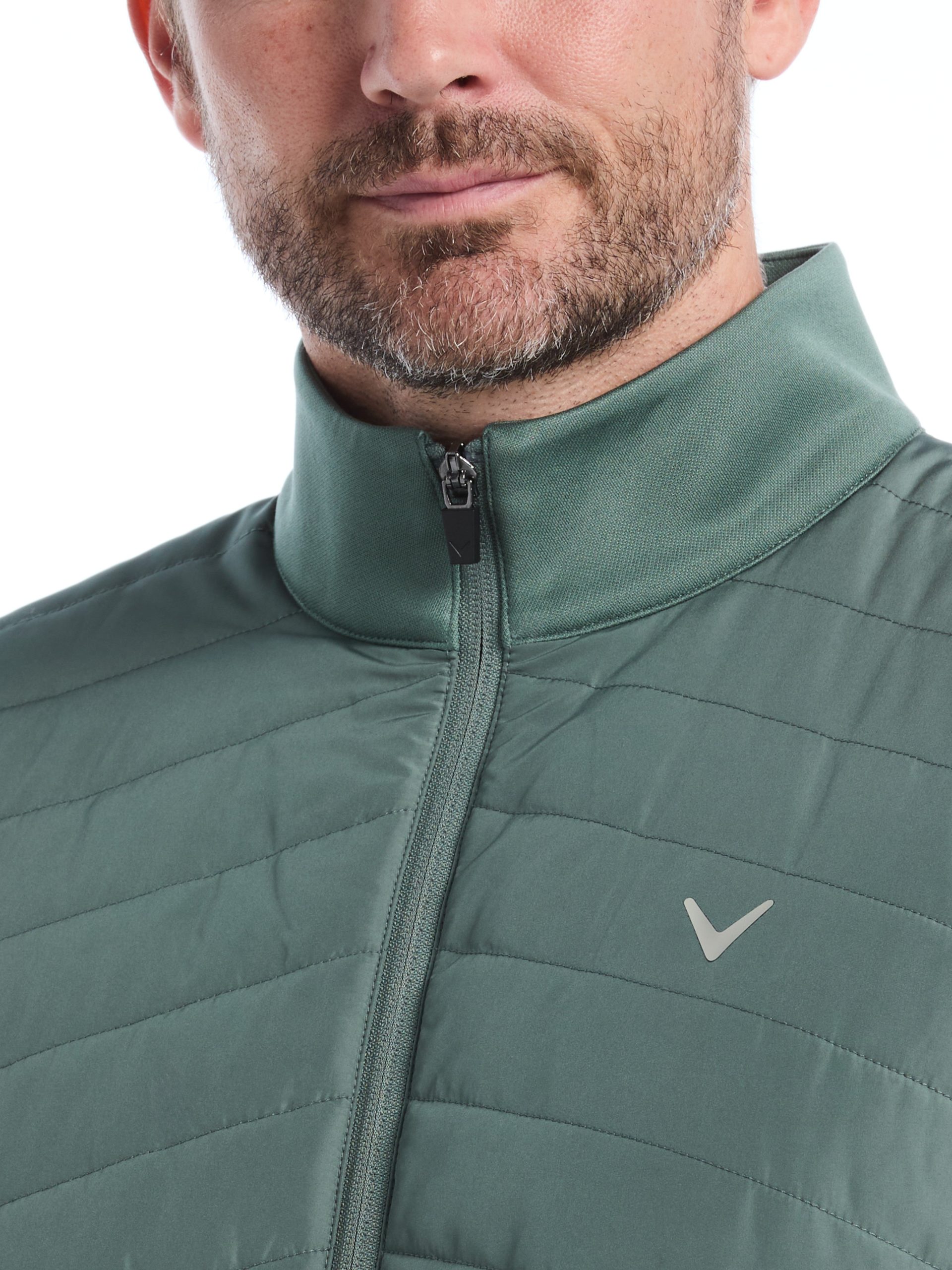 Mens Quilted Puffer Full Zip Golf Vest - Image 15
