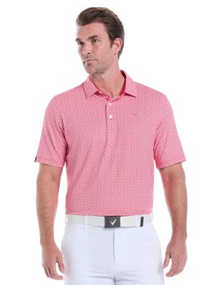 Mens Trademark Print Golf Polo