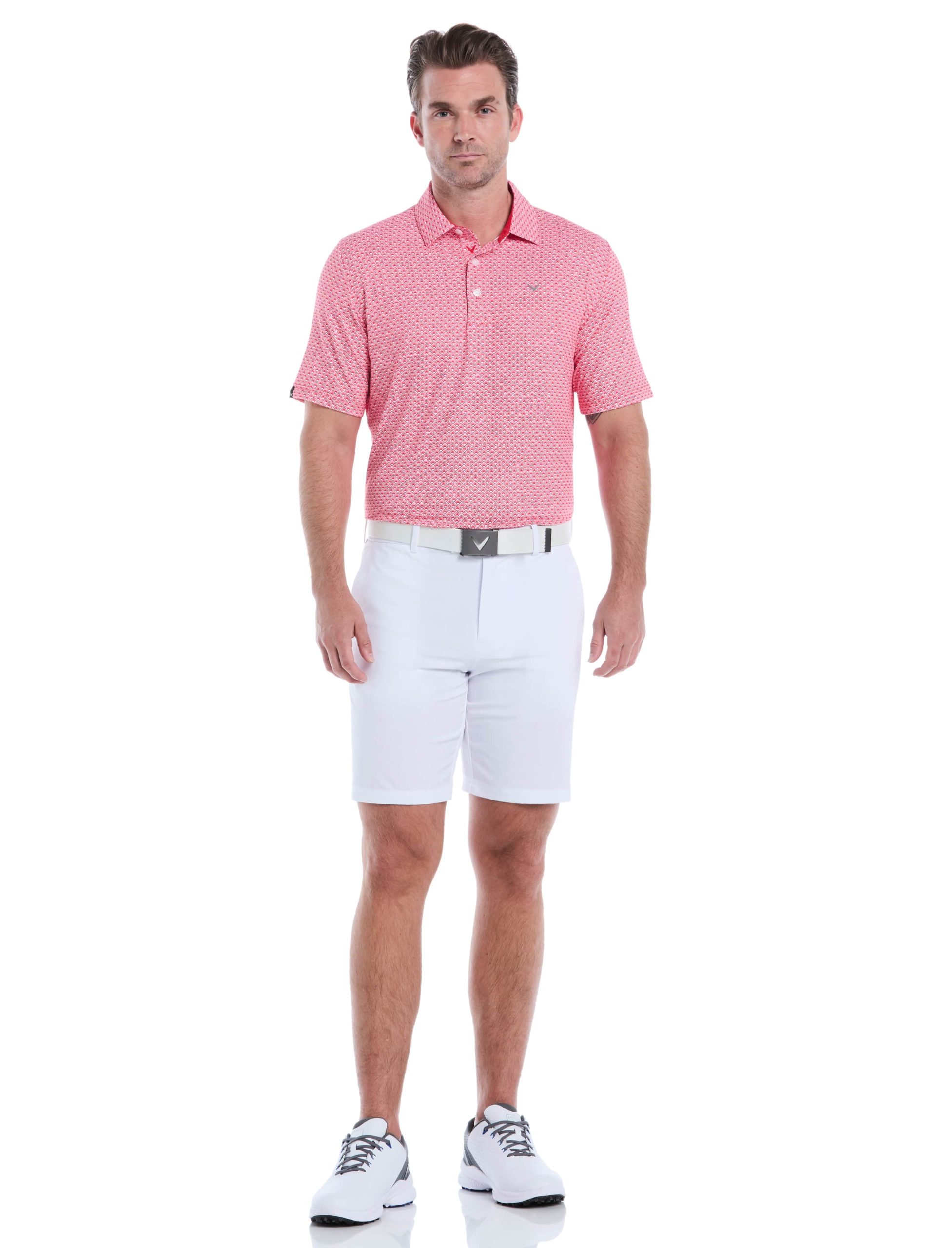 Mens Trademark Print Golf Polo - Image 4