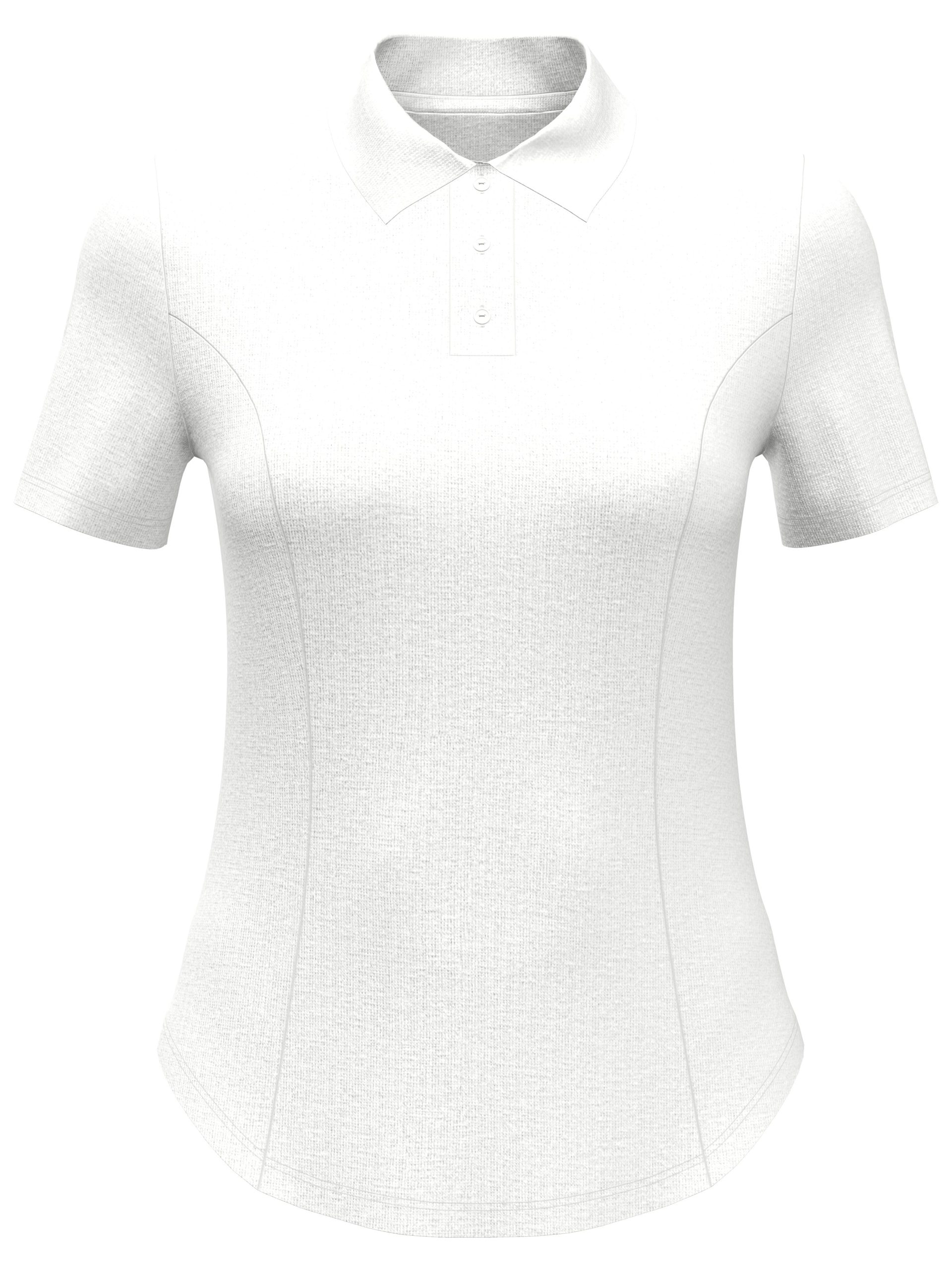 Womens Heather Golf Polo - Image 5