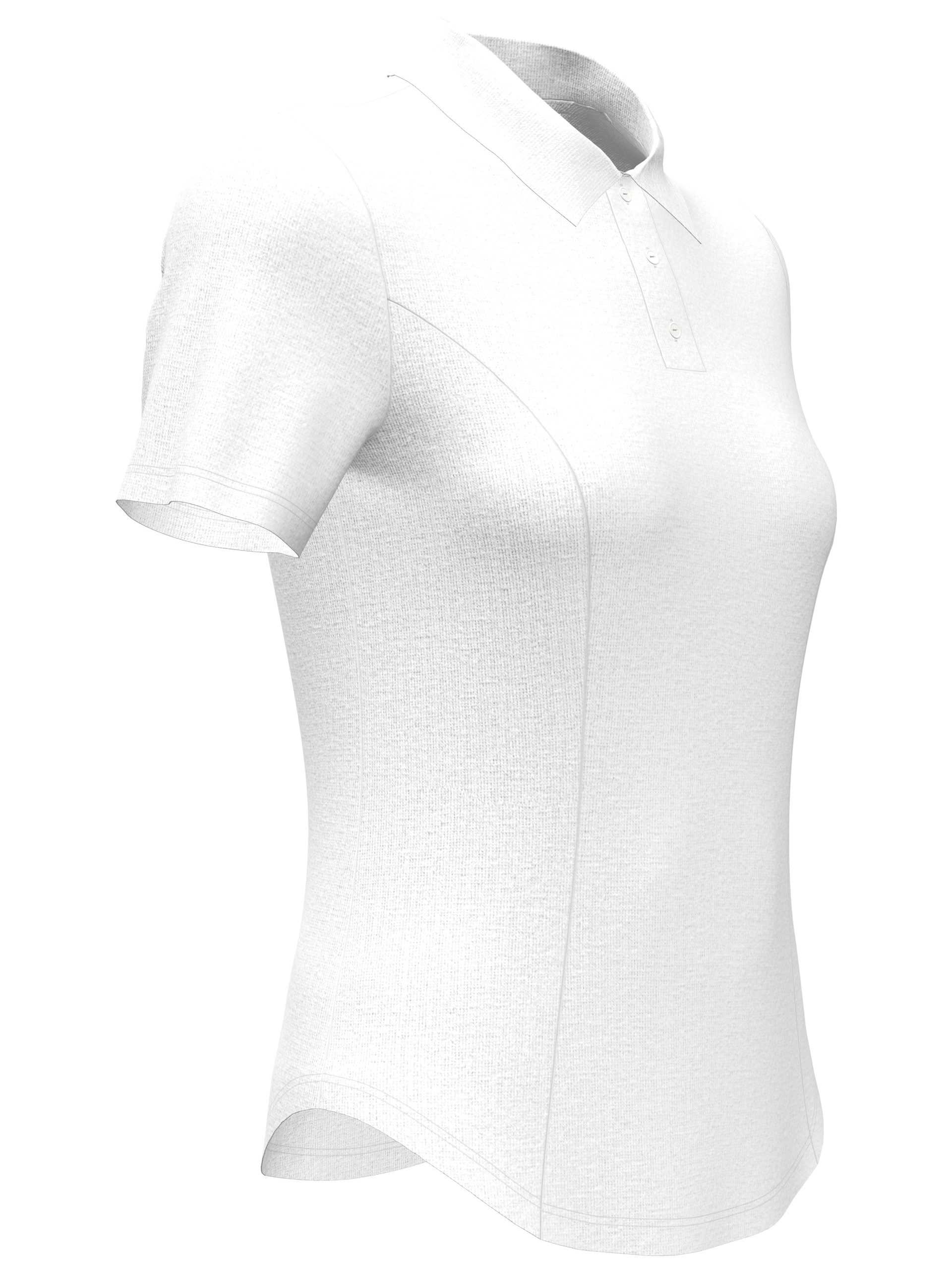 Womens Heather Golf Polo - Image 7