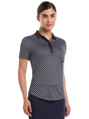 Womens Mini Geometric Floral Top